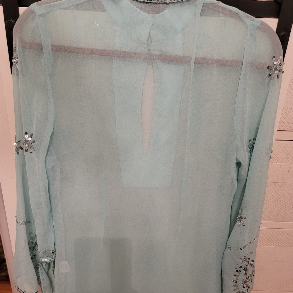 La Effaire By Ravi Khosla Sequin Sheer Tunic - image 6
